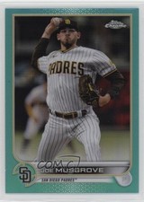 2022 Topps Chrome Aqua Refractor 128/199 Joe Musgrove #11 4e9