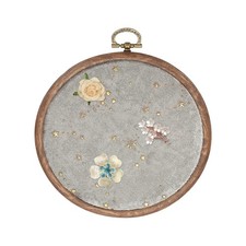 Wall Hanging Brooch Jewelry Storage 5.3" Pin Board for Decor Star Silver Gray