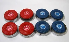 Vintage Lot of 8 American Shuffleboard Company Pucks