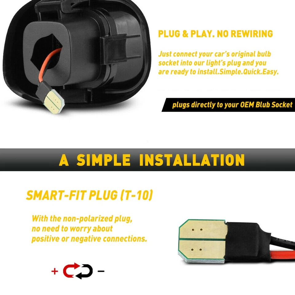 2X LED License Bulb Plate S10 Light For Chevy GMC Sonoma Blazer 18SMD Jimmy Lamp - Image 2 of 4