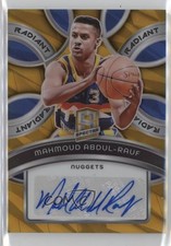 2023-24 Spectra Radiant Signatures Gold Prizm 4/10 Mahmoud Abdul-Rauf Auto 0e0