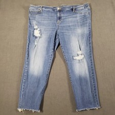 Ava  Viv Jeggings Womens Size 26W High Rise Straight Distressed