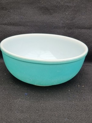 Pyrex Robin s Egg blau/türkis Vintage große Rührschüssel - 10,5  quer sehr guter Zustand