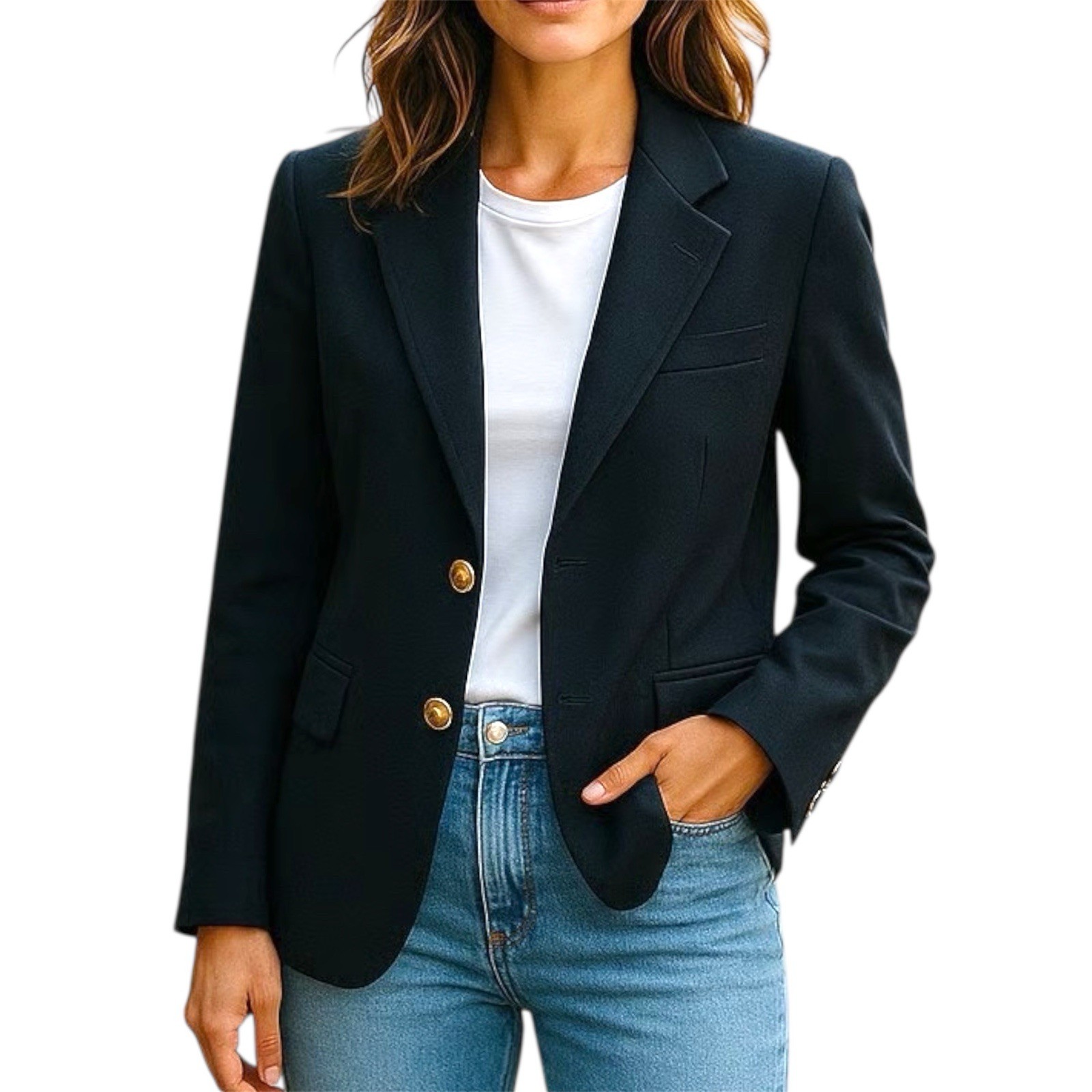 Pendleton Vintage Classic Black Two-Button Blazer… - image 1