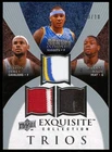 2007-08 UD Exquisite Trios TRIPLE PATCH 03/10 Dwyane Wade Lebron James Carmelo