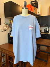 Trader Joe  s Crew Member Tshirt Light Blue Men  s Size XL Hibiscus
