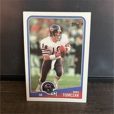Topps 1988 Mike Tomczak Rookie Base Set #70 Chicago Bears Football Card. rookie card picture