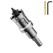 (25.5mm | 1&rdquo;) Lochs&auml;ge T.C.T Schwerlast-Hartmetall-best&uuml;ckt mit 2 F&uuml;hrungsbohrer