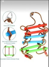 6.6FT Climbing Rope Ninja Ladder for Kids - Kids Ninja Warrior Obstacle Course