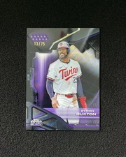 2026 Topps Chrome Black Purple Wave #109 Byron Buxton 13/75 Twins QI95