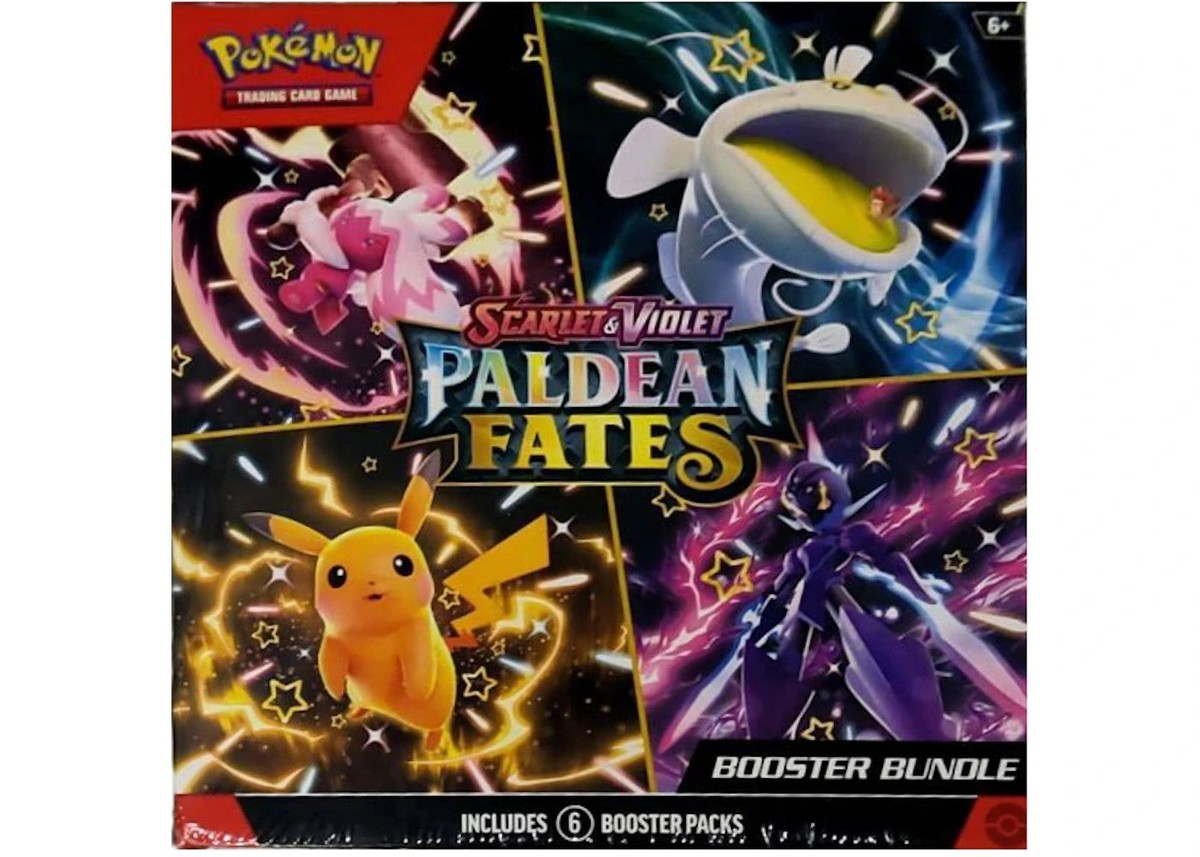 Pokmon Scarlet & Violet Paldean Fates Booster Bundle Box - 6 Booster Packs  | eBay