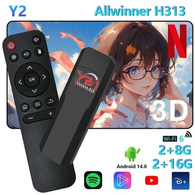 4K HDR Android TV Stick 2+16GB Dual WiFi BT Streaming Media Player Dongle