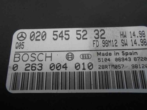 0205455232 331338 automatikgetriebe MERCEDES-BENZ CLASE S W220 BERLINA 1998