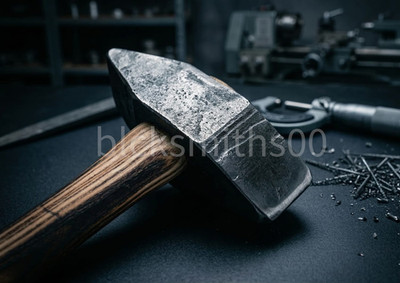 2.5 lbs Blacksmith Forging Hammer Two Side Cross Peen Hammer Good Working Hammer