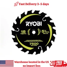 RYOBI 5-1/2 in. 18T Thin Kerf Carbide Circular Saw Blade