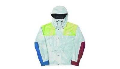 KAWS XX The North Face Retro 1986 TNF Mountain Jacket Ice Blue 86 Shell Sz Large