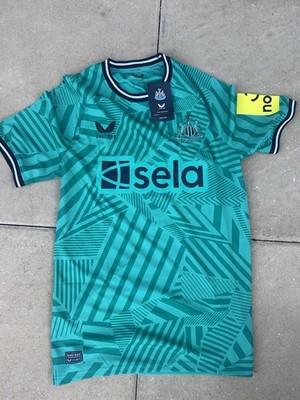 Newcastle United NUFC 23/24 Auswärtstrikot Herren M grün Castore Fußball
