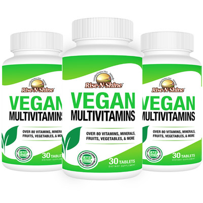 Vegan Multivitamins by Rise-N-Shine Buy 2 Get 1 FREE 3 Pack