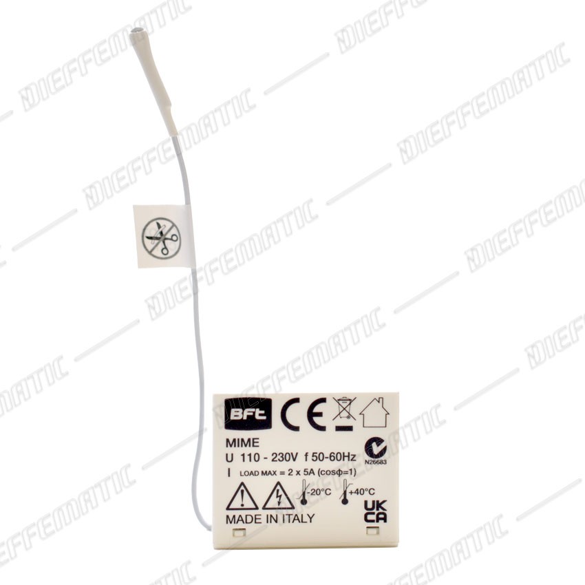 BFT MIME AC D113824 Ricevente Bicanale 433 MHz Automazione Originale