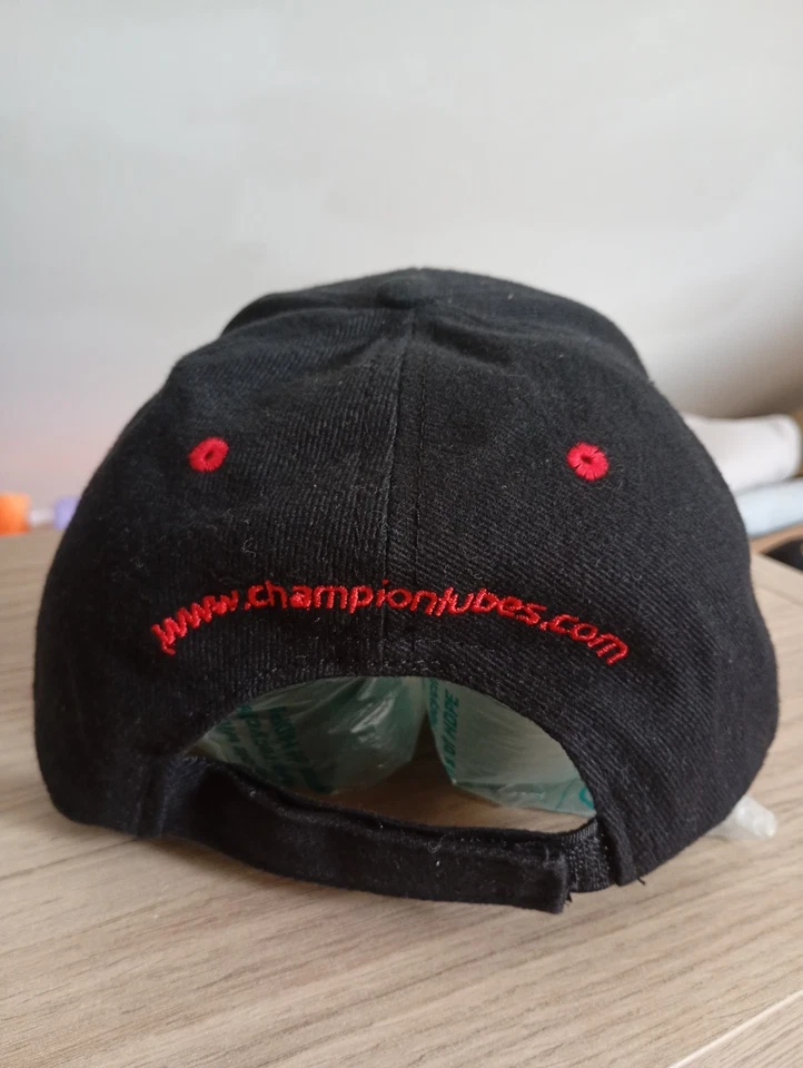 Champion casquette de baseball homme coton serge réglable noir rouge - Photo 3/4