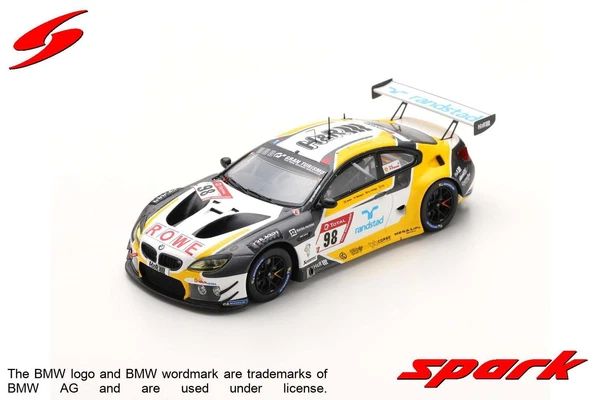 Spark SG562 1/43 Bmw M6 GT3 Nr. 98 Rowe Racing 24H NüRburgring 2019 Limitiert-image