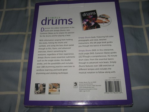 Rare Vintage 2009 Brand New Never Used SIMPLY DRUMS Dvd Box Set Cameron Skews - Picture 2 of 2