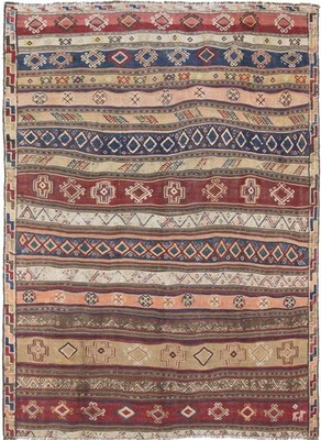 Kelim Bakhtiari Teppich 275x200 Multifarbe Rechteckig Wolle Handgewebt Asia