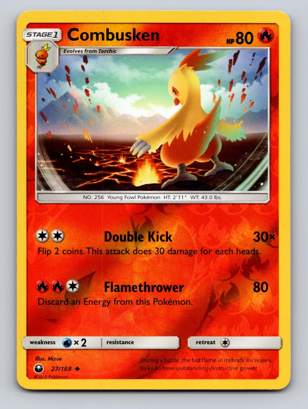 Combusken 27/168 Uncommon Celestial Storm Pokemon Reverse Holo - NM