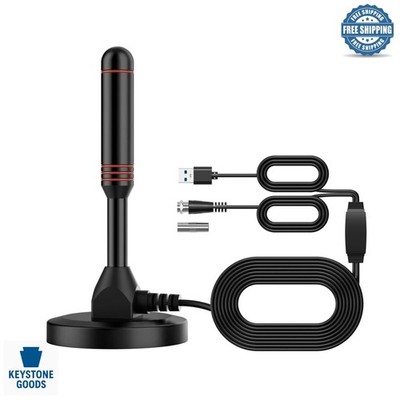 Portable Indoor/Outdoor DVB-T2 Digital TV Antenna with 5m Cable & Magnetic Base