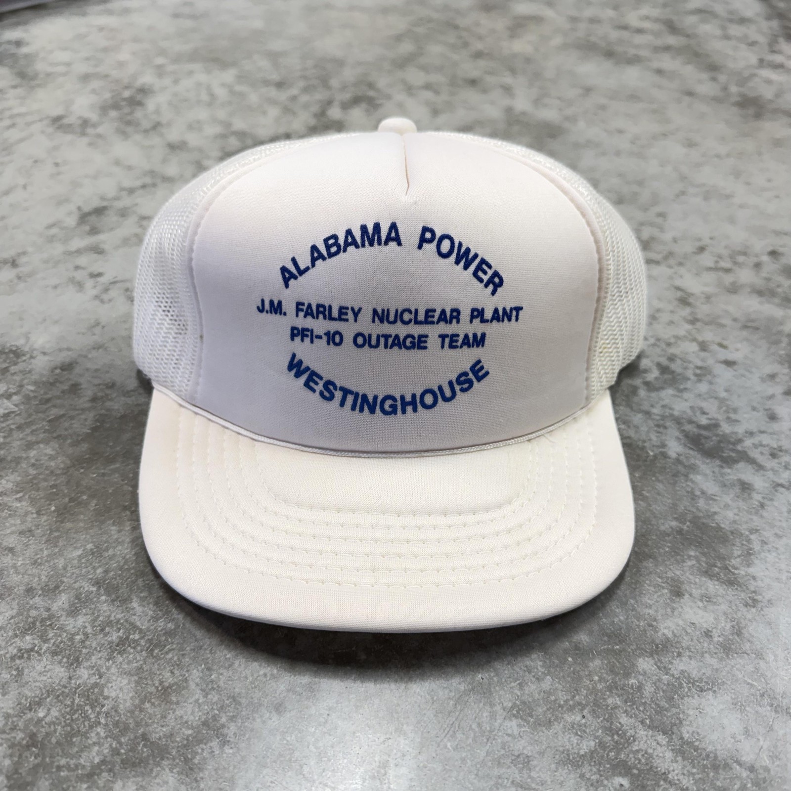 Alabama Power Hat Cap Snap Back One Size White Westinghouse AJM Headwear Mens