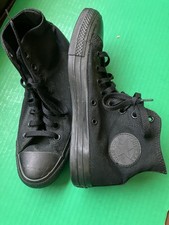 Converse Chuck Taylor All Star High Top ALL Black Ladies 9 Men's 7 EU 40