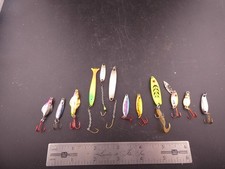 12 Ice Fishing Lures Casting Spoons Jigs PK FORAGE MINNOW MEPPS BUCKSHOT