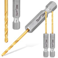 2X Metallbohrer Stahlboherer 2 Mm Hex Hss Milwaukee Spiralbohrer Edelstahlbohrer