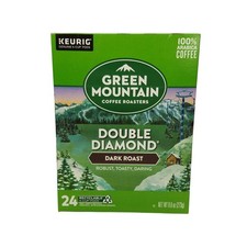 Green Mountain Double Diamond Dark Roast Keurig K-Cup Coffee 24 Pack