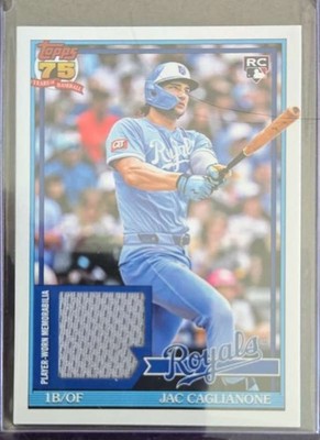 2026 Topps Series 1 Jac Caglianone #91R-JCA 1991 Relic Rookie Royals