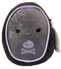 Squishmallows Julianne Halloween Grey and Purple Coffin 8" Plush Brand-New NWT