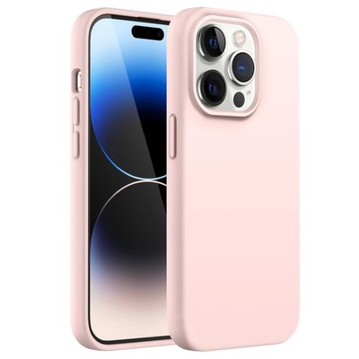 JETech Silikon Case iPhone 14 Pro Max, Soft Shockproof, Pink