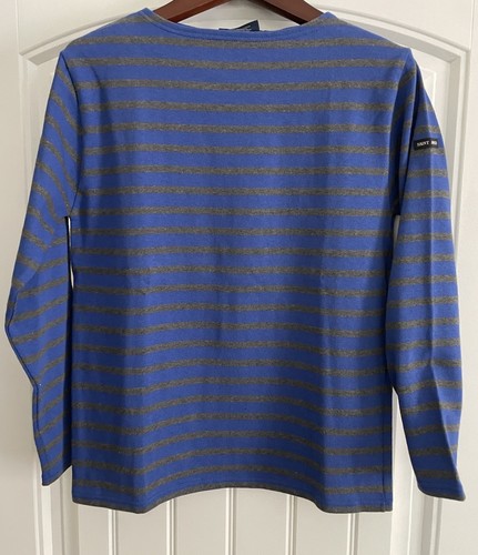 Saint James Naval Unisex/ Boys X SMALL Striped Shirt NEW Made In France 🇫🇷 - Picture 3 of 13