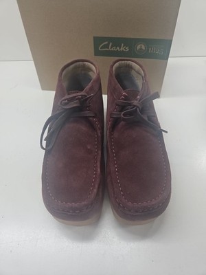 Clarks Stinson Hi Bordeaux Suede Men's Size 10 US 