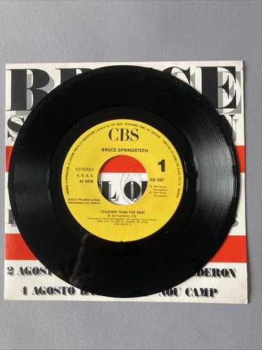 Bruce Springsteen – Tougher Than The Rest spanish promo tour single 7" Mint/Mint - Bild 3 von 4