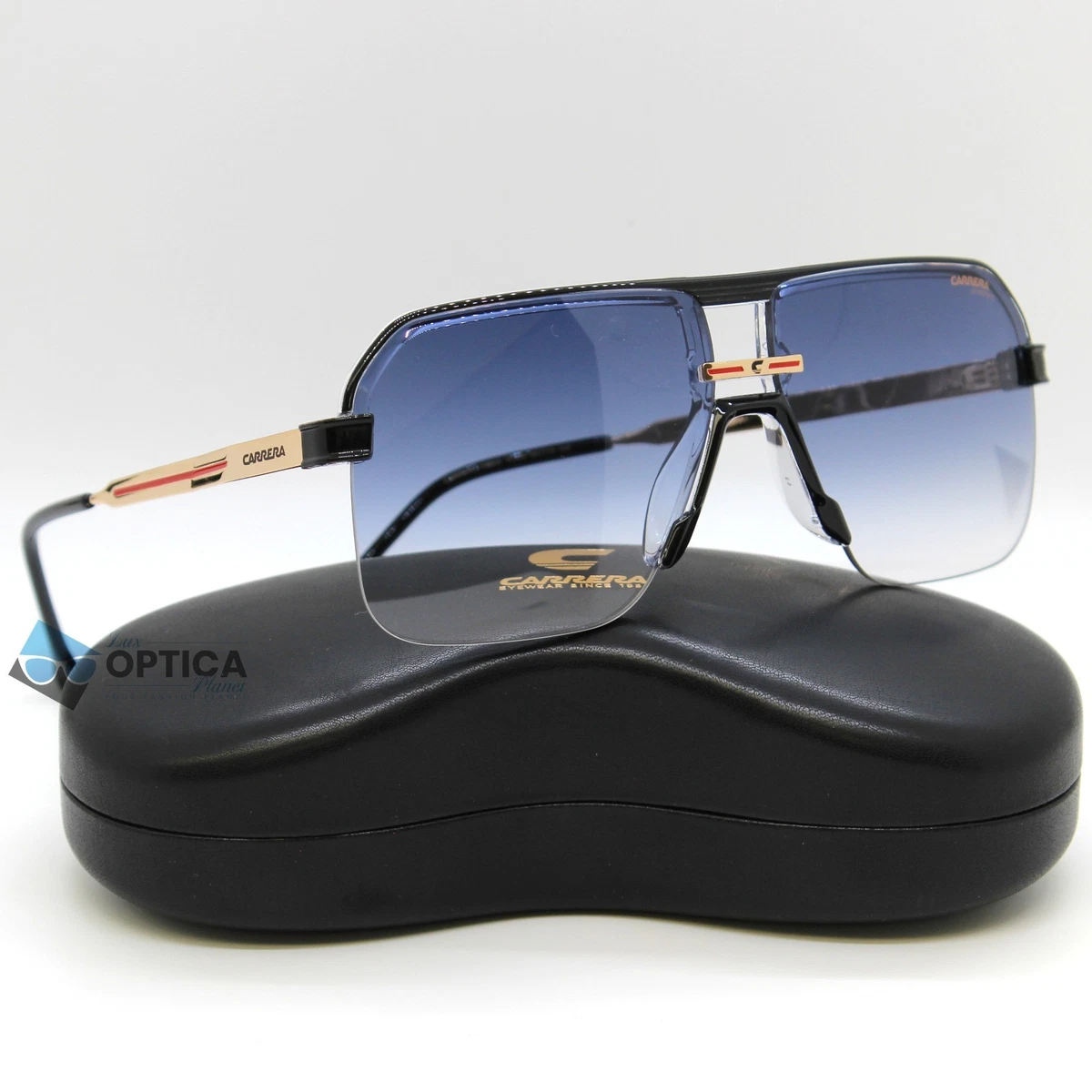 CARRERA 1001-S-08RU-KM Sunglasses Sun Glasses 08RU BLUE Authentic New 62mm Carrera Grey Multilayer Navigator Unisex Sunglasses CARRERA  main image 3