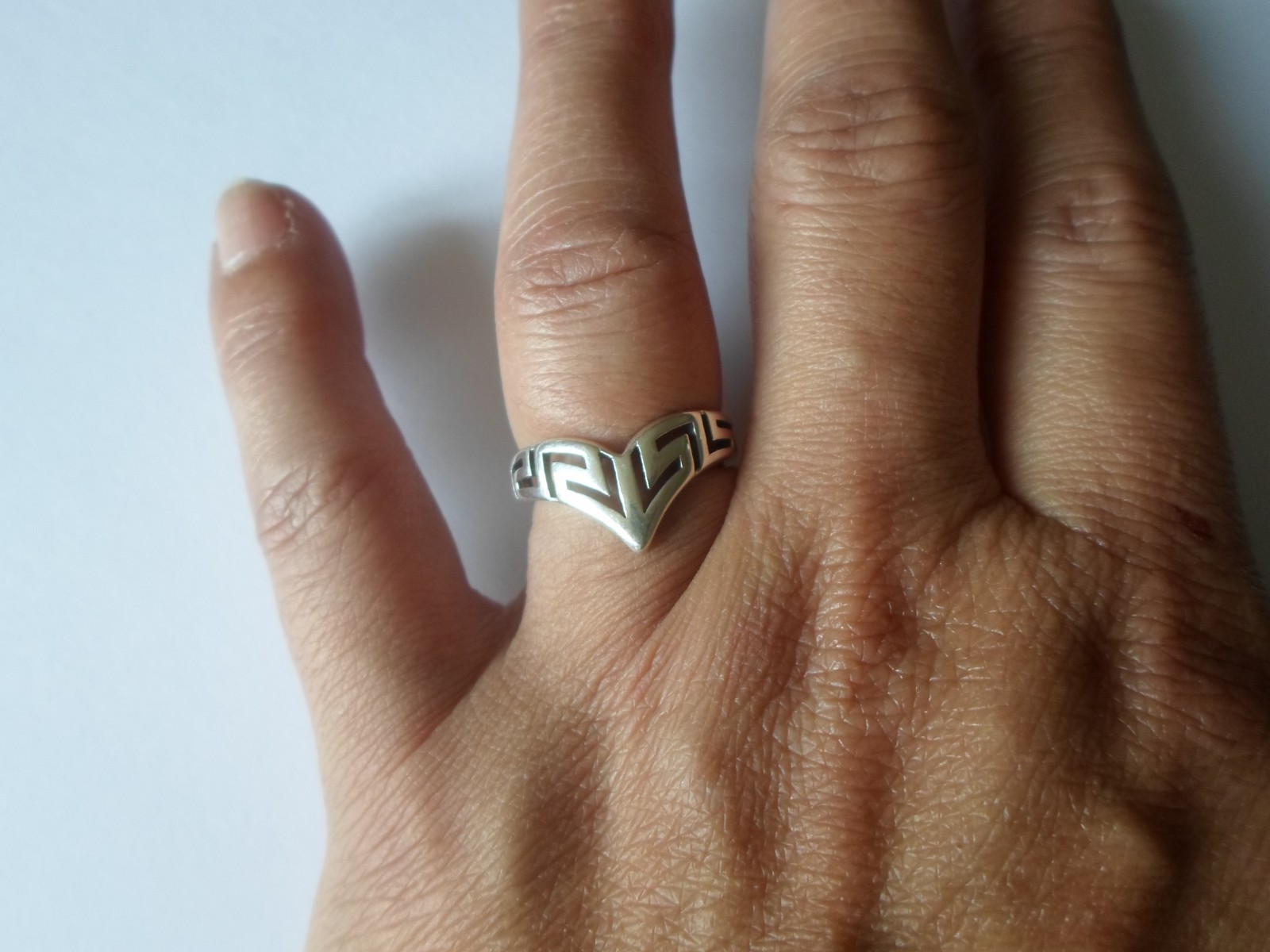 solid silver ring, openwork, labyrinth, s. 54 - image 5