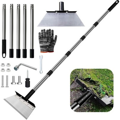 Cleaning Shovel with Handle, Garden Shovel Weed, Multifunctional Garden Shove...