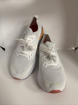 Nike Epic React Flyknit 2 White/White-Hyper Jade BQ8927-104 Women's Size 8