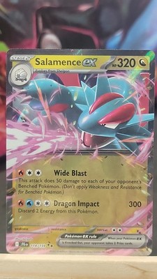 Salamence ex 114/159 Holofoil JTG SV09: Journey Together Double Rare NM-MP