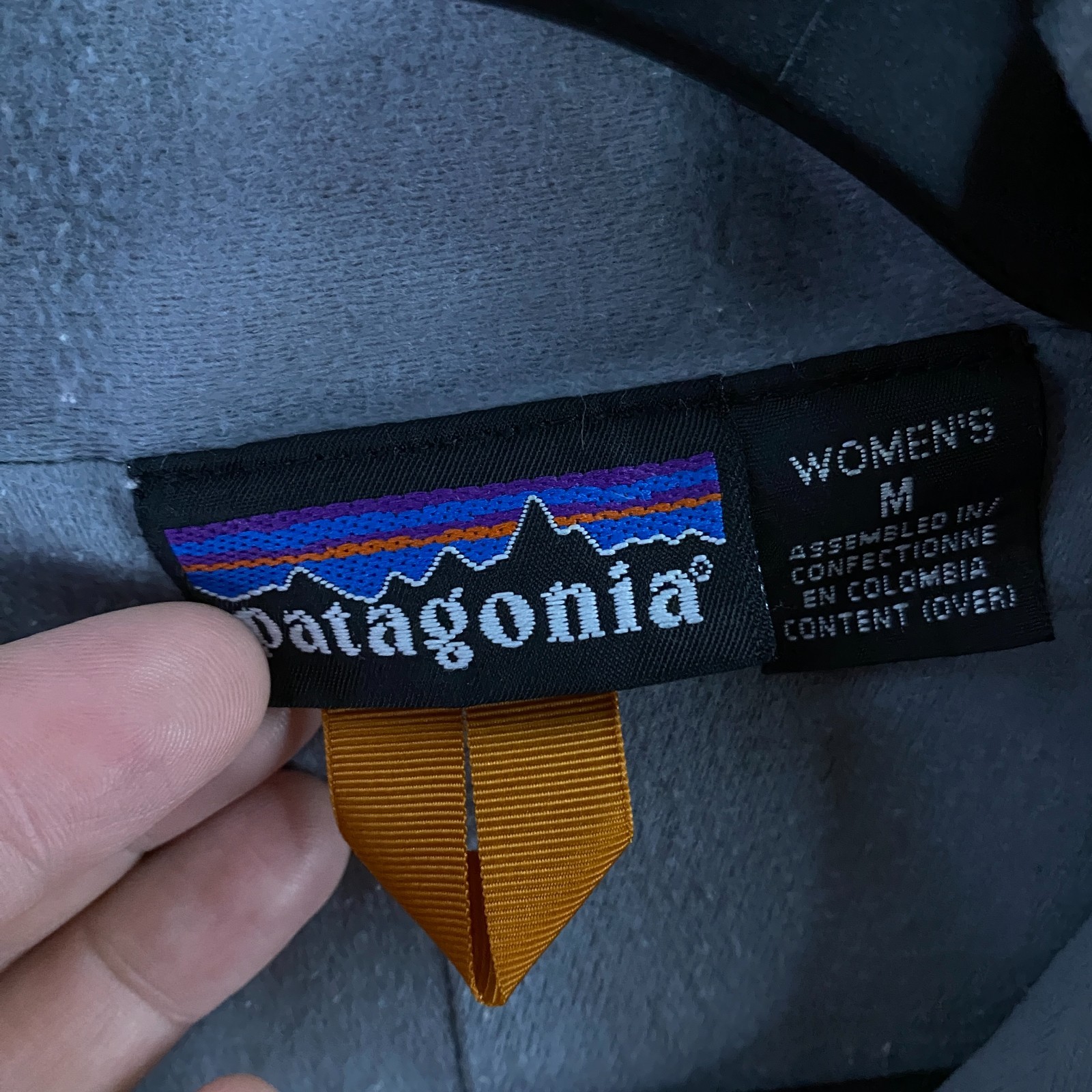 Patagonia Zephur Jacket Womens Medium Windbreaker Fleece Lined Orange Vintage thumbnail 3