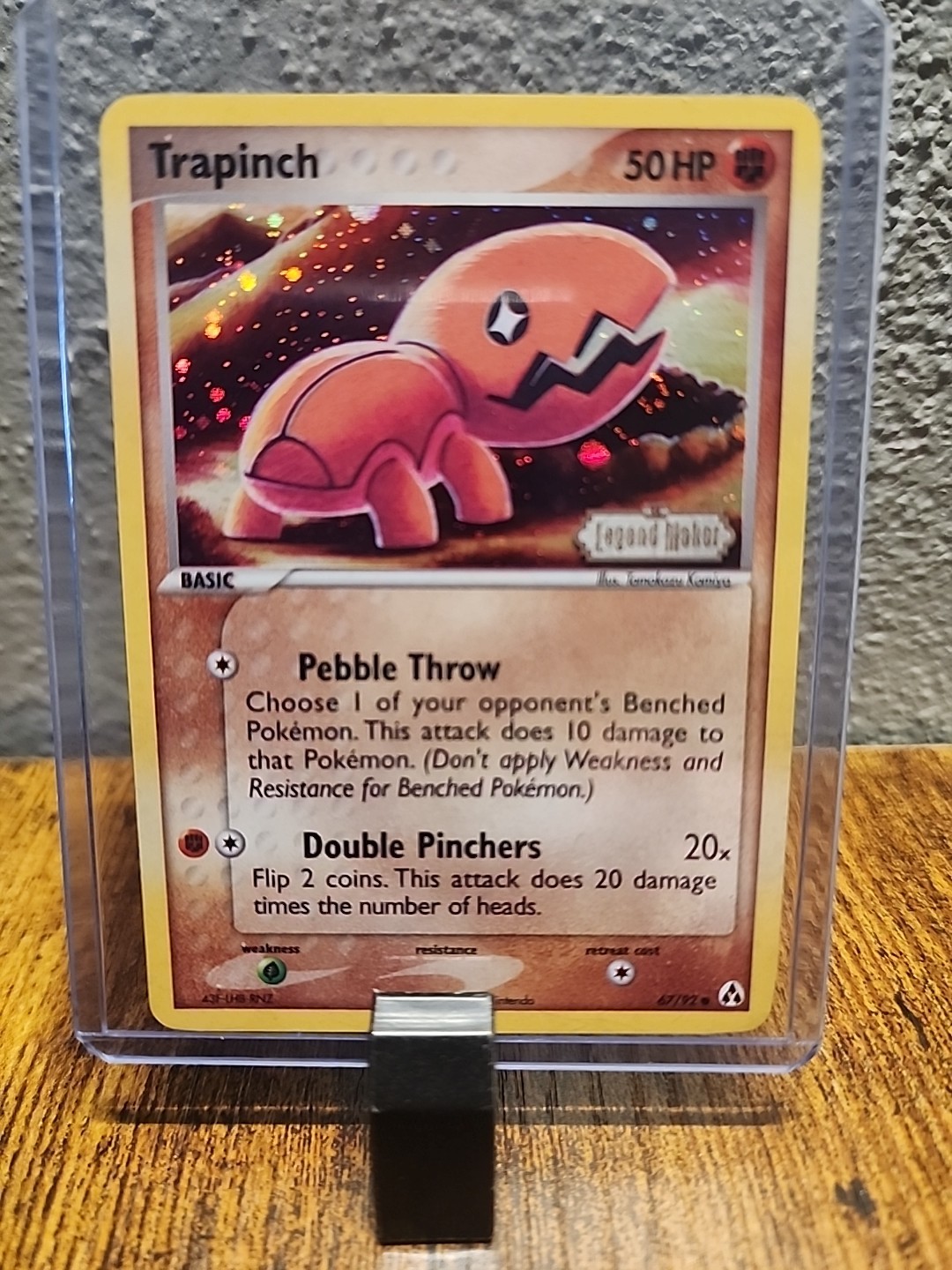 Trapinch Reverse Holo 67/92 EX Legend Maker 2006 Pokemon Card