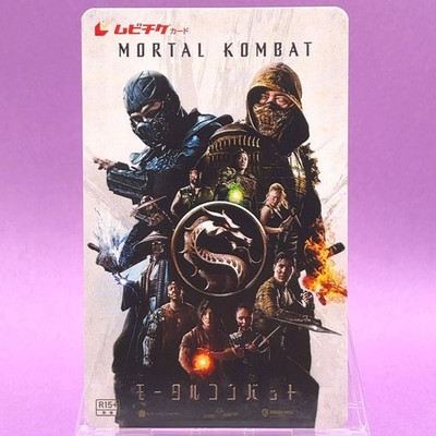 Mortal Kombat Movie Ticket Card Scorpion Sub-Zero Sonya Liu Kang Japan 7417