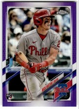 2021 Purple Refractor Nick Maton RC Philadelphia Phillies #USC77