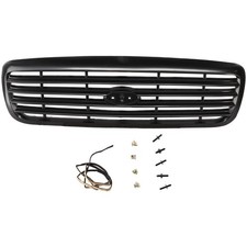 Grille For 1998-2011 Ford Crown Victoria Painted Black Shell Insert Police Pkg